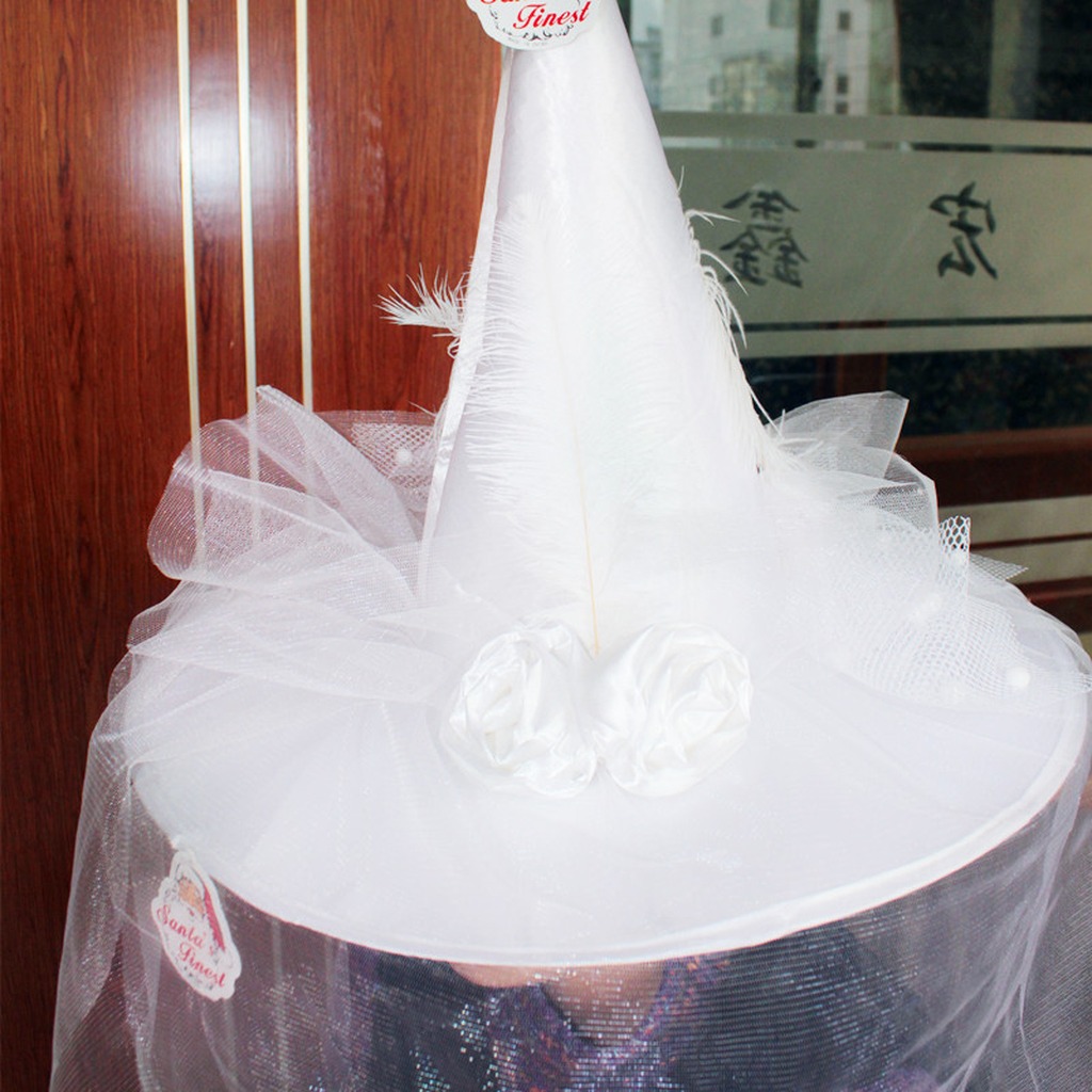 Party Hat Cone - Halloween-Hut aus Stoff, spitz zulaufender Kegelhut,