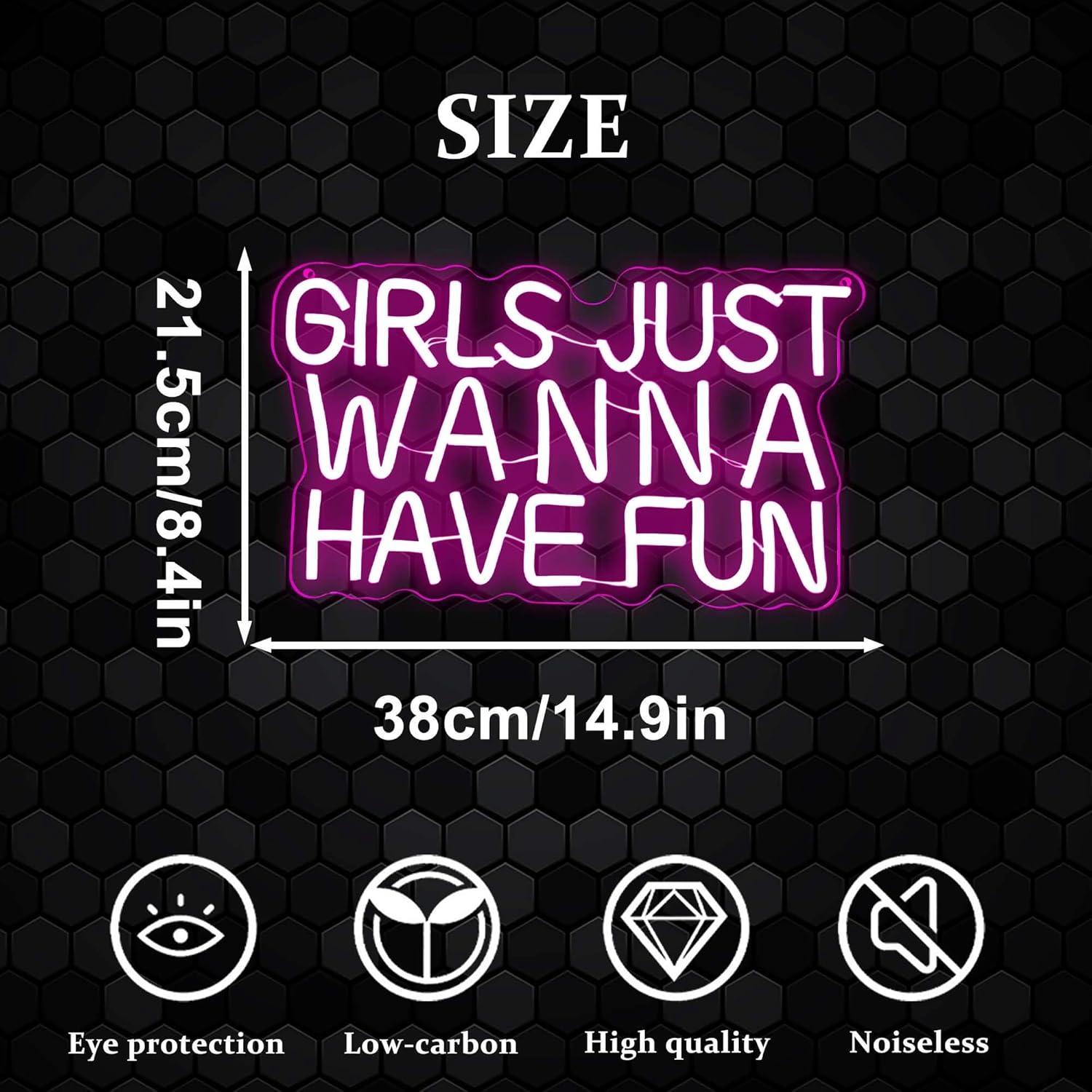 „Girls Just Wanna Have Fun“ Ne – Neon Sign Party Bewertung und Preis