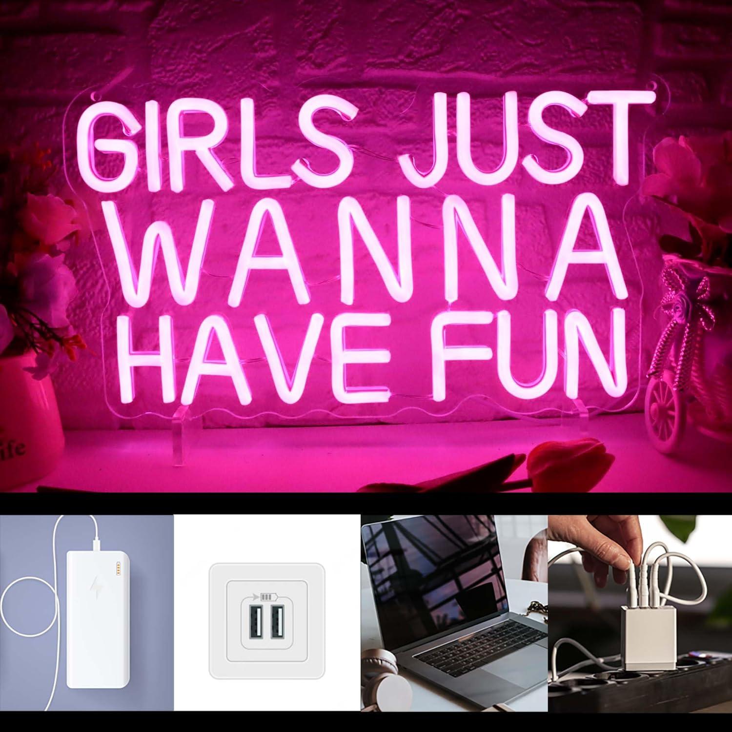 „Girls Just Wanna Have Fun“ Ne – Neon Sign Party Bewertung und Preis