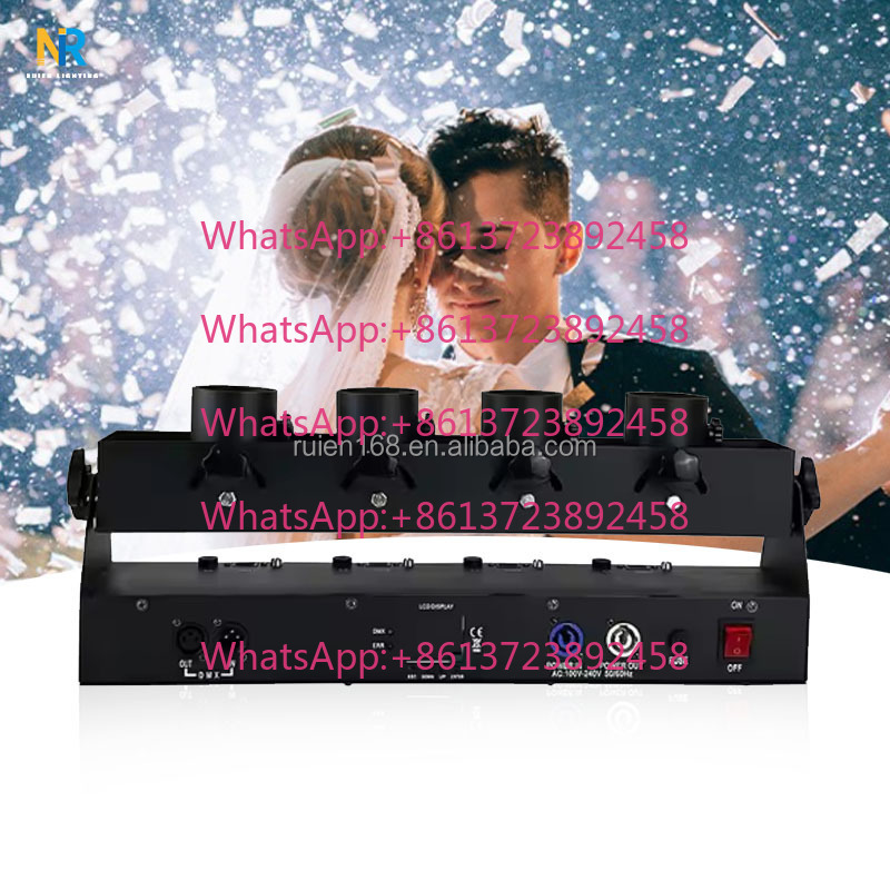 DMX 512 Vier-Röhren-Konfettima – Confetti Cannon Tube Bewertung und Preis