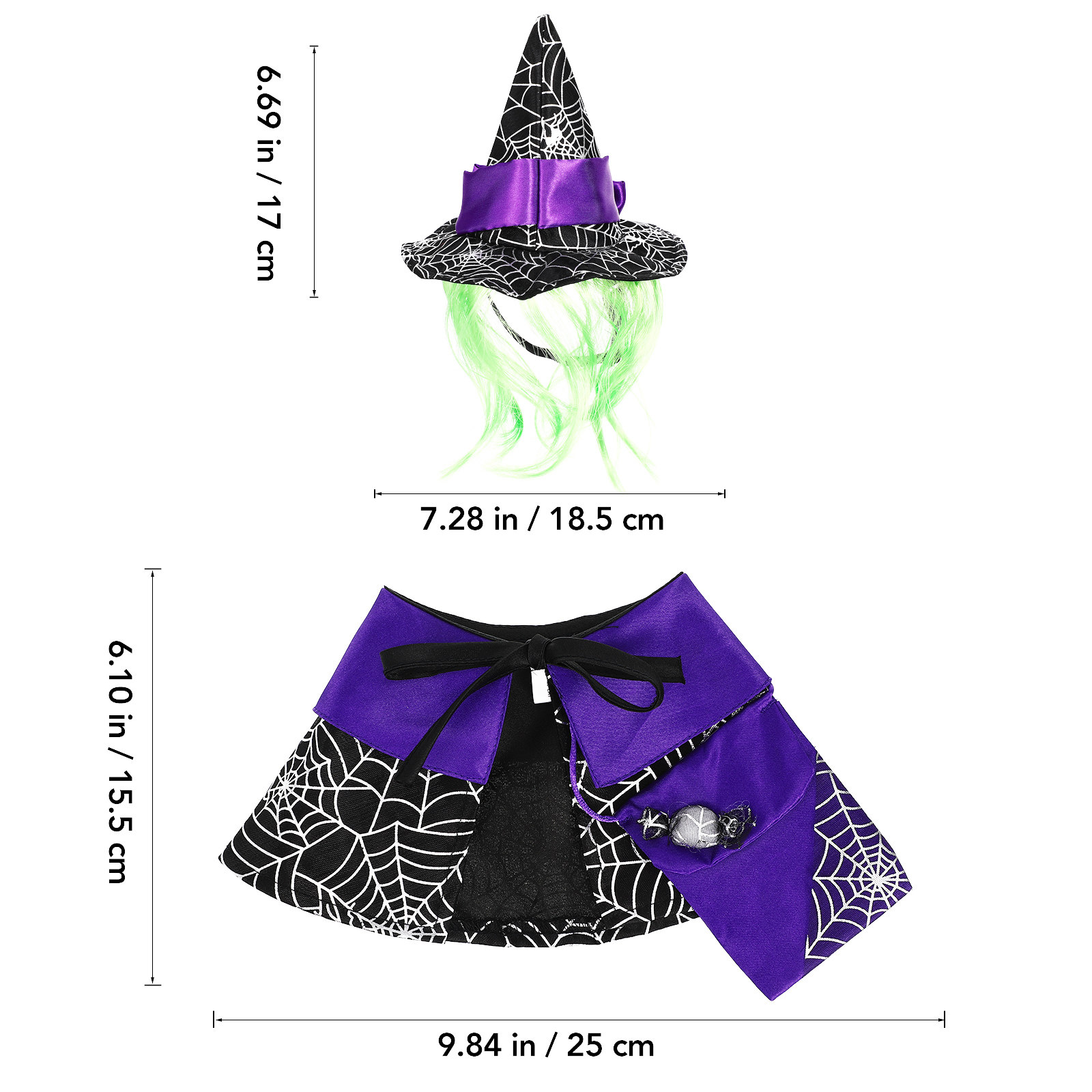 1 Set Halloween-Katzenkostüm,  – Party Hat Cone Bewertung und Preis