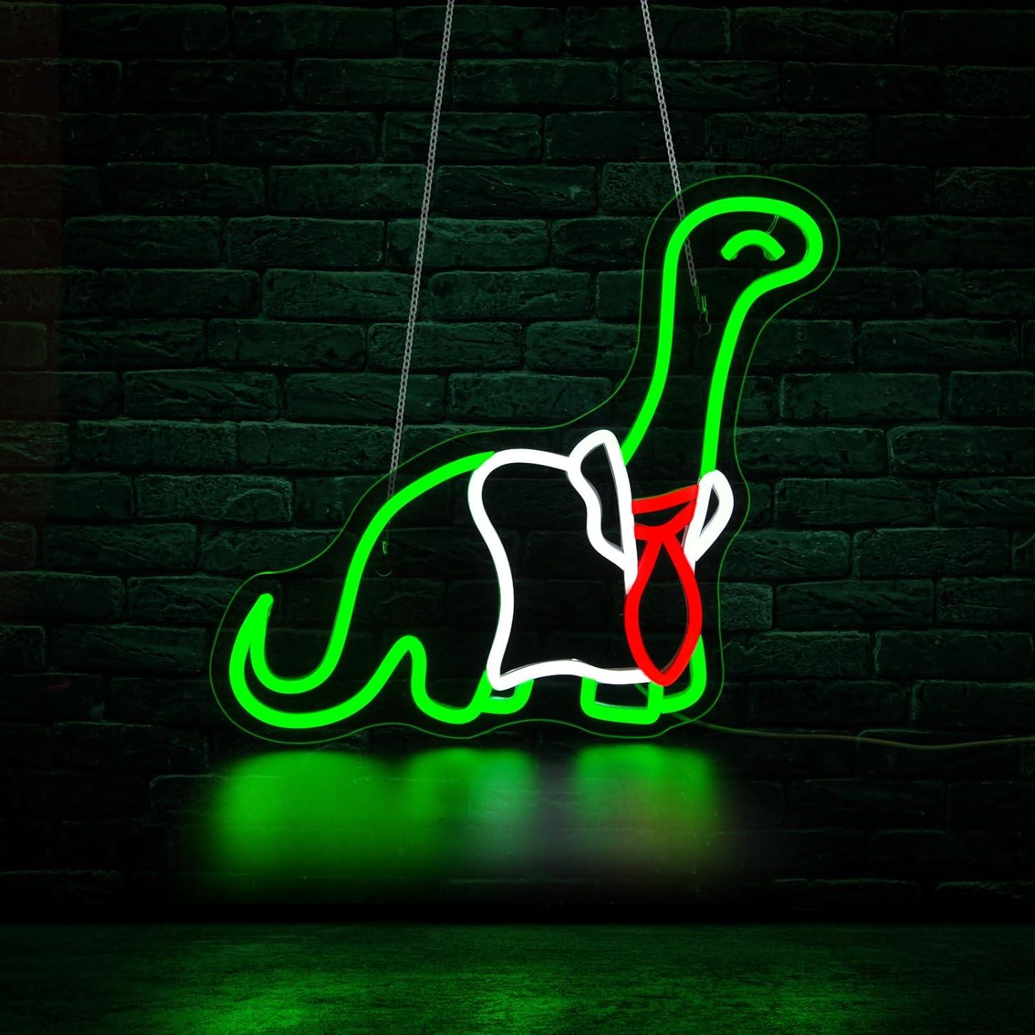 Dinosaurier-Neonschild, dimmba – Neon Sign Party Bewertung und Preis
